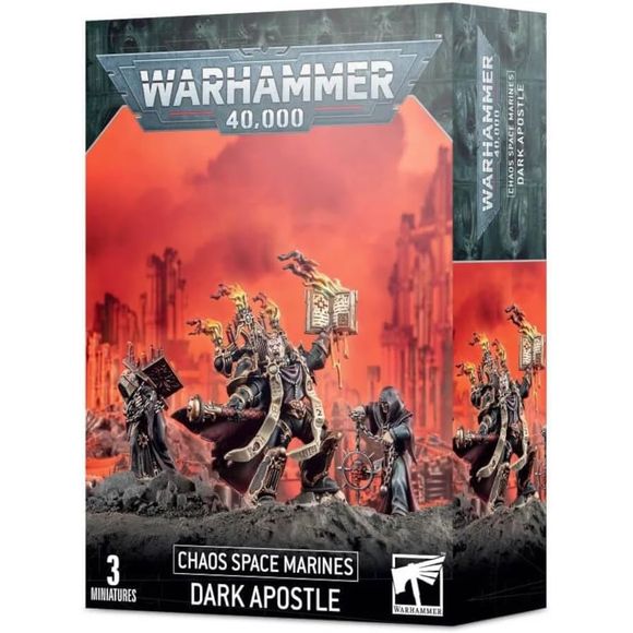 This kit builds one Dark Apostle and two Dark Disciples.