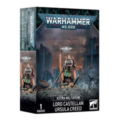 This multi-part plastic kit contains the components necessary to assemble Lord Castellan Ursula Creed. This kit comprises 22 plastic components and is supplied with 1x Citadel 32mm Round Base. This miniature is supplied unpainted and requires assembly – we recommend using Citadel Plastic Glue and Citadel Colour paints.