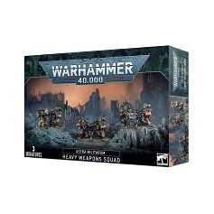 This multipart plastic kit builds three Heavy Weapons Teams