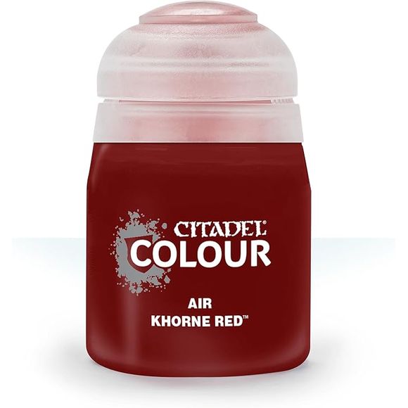 This paint pot contains .8 fl oz of Khorne Red. This watercolor based paint is intended to be used with an airbrush.