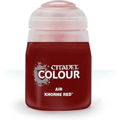 This paint pot contains .8 fl oz of Khorne Red. This watercolor based paint is intended to be used with an airbrush.