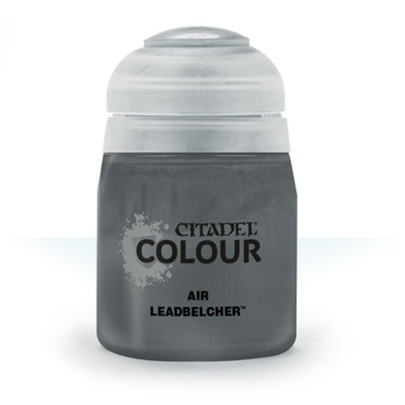 This paint pot contains .8 fl oz of Leadbelcher. This watercolor based paint is intended to be used with an airbrush.