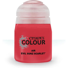 This paint pot contains .8 fl oz of Evil Sunz Scarlet. This watercolor based paint is intended to be used with an airbrush.