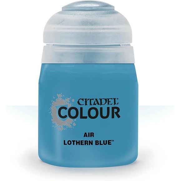 This paint pot contains .8 fl oz of Lothern Blue. This watercolor based paint is intended to be used with an airbrush.