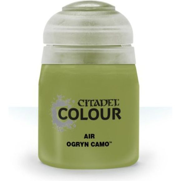 This paint pot contains .8 fl oz of Ogryn Camo. This watercolor based paint is intended to be used with an airbrush.