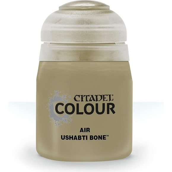This paint pot contains .8 fl oz of Ushabti Bone. This watercolor based paint is intended to be used with an airbrush.