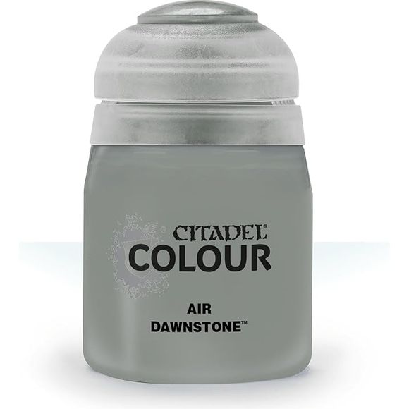 This paint pot contains .8 fl oz of Dawnstone. This watercolor based paint is intended to be used with an airbrush.