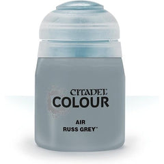 This paint pot contains .8 fl oz of Russ Grey. This watercolor based paint is intended to be used with an airbrush.