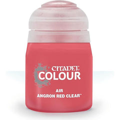 This paint pot contains .8 fl oz of Angron Red Clear. This watercolor based paint is intended to be used with an airbrush.