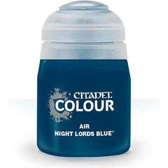 This paint pot contains .8 fl oz of Night Lords Blue. This watercolor based paint is intended to be used with an airbrush.