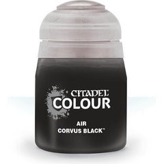This paint pot contains .8 fl oz of Corvus Black. This watercolor based paint is intended to be used with an airbrush.