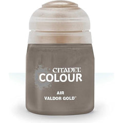 This paint pot contains .8 fl oz of Valdor Gold. This watercolor based paint is intended to be used with an airbrush.