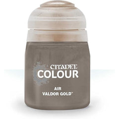 This paint pot contains .8 fl oz of Valdor Gold. This watercolor based paint is intended to be used with an airbrush.