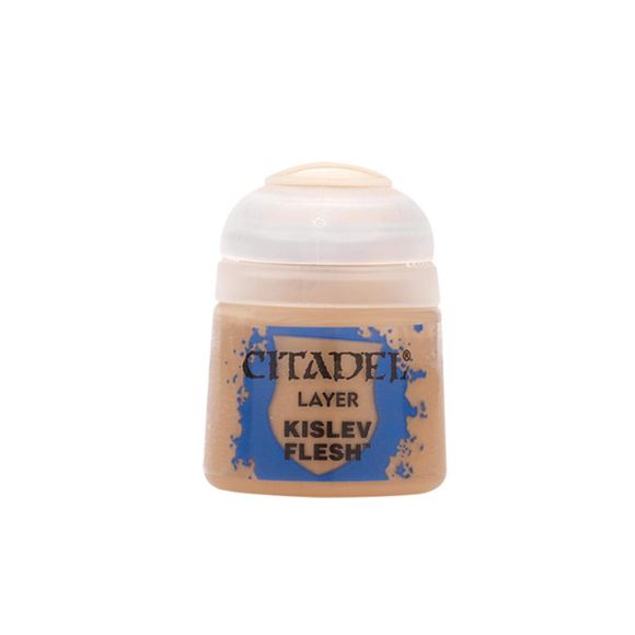 Citadel Layer paints are high quality acrylic paints, and with 70 of them in the Citadel Paint range, you have a huge range of colours and tones to choose from when you paint your miniatures. They are designed to be used straight over Citadel Base paints (and each other) without any mixing. By using several layers you can create a rich, natural finish on your models that looks fantastic on the battlefield. This pot contains 12ml of Kislev Flesh, one of 70 Layer paints in the Citadel Paint range. As with all