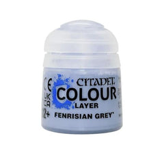 Citadel Layer paints are high quality acrylic paints, and with 70 of them in the Citadel Paint range, you have a huge range of colours and tones to choose from when you paint your miniatures. They are designed to be used straight over Citadel Base paints (and each other) without any mixing. By using several layers you can create a rich, natural finish on your models that looks fantastic on the battlefield. This pot contains 12ml of Fenrisian Grey, one of 70 Layer paints in the Citadel Paint range. As with a