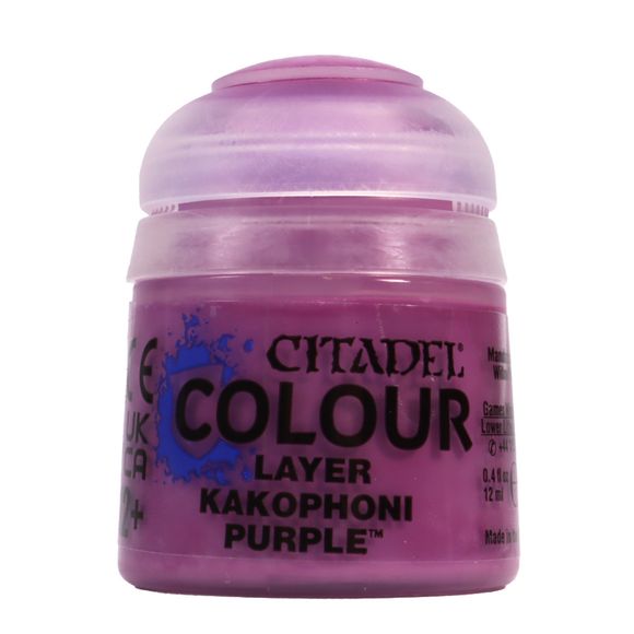 Citadel Layer paints are high quality acrylic paints, and with 70 of them in the Citadel Paint range, you have a huge range of colours and tones to choose from when you paint your miniatures. They are designed to be used straight over Citadel Base paints (and each other) without any mixing. By using several layers you can create a rich, natural finish on your models that looks fantastic on the battlefield.
12 ml
