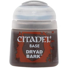 Citadel Base paints are high quality acrylic paints specially formulated for base coating your miniatures quickly and easily. They are designed to give a smooth matte finish over black or white undercoats with a single layer. This pot contains 12ml of Dryad Bark, one of 34 Base paints in the Citadel Paint range. As with all of our paints, it is a non-toxic, water-based acrylic paint designed for use on plastic, metal, and resin Citadel miniatures