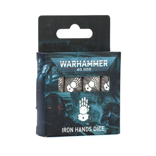 Release Date: 10/25
Contents:
– 16x square-cornered D6 dice, each measuring 16x16x16mm. Each die is in the color of the Iron Hands faction, and has the faction symbol.