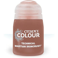 This paint pot contains .8 fl oz of Martian Ironcrust This watercolor based paint is intended to be used with an airbrush.