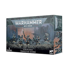 The kit includes loads of interchangeable components and cosmetic options to customise your Tempestus Scions – including 17 different heads, eight with helmets and nine with berets, as well as ammo pouches, knives, grenades, and canteens. This kit can alternatively be assembled as a Militarum Tempestus Command Squad to lead your special forces.
This kit comprises 111 plastic components, and is supplied with 5x Citadel 25mm Round Bases. These miniatures are supplied unpainted and require assembly – we recom