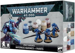 Three push-fit models, six paints, and a starter brush
Features moulded squad markings and Ultramarines iconography
The miniatures in this set are supplied with the appropriate bases and come unassembled and unpainted