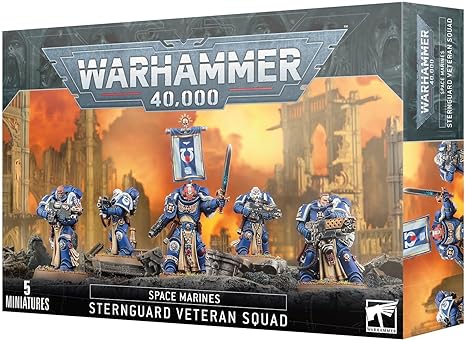 This multipart plastic kit builds five Sternguard Veterans