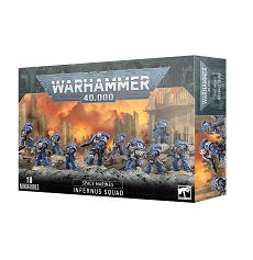 This multipart plastic kit builds 10 Infernus Marines