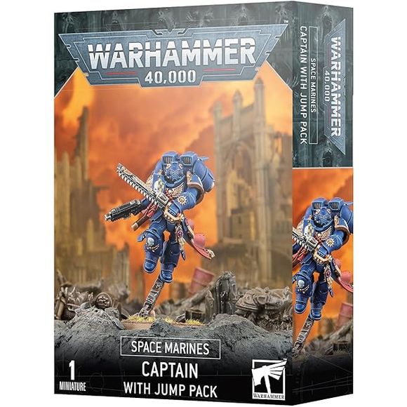 This multipart plastic kit builds one Space Marine Captain