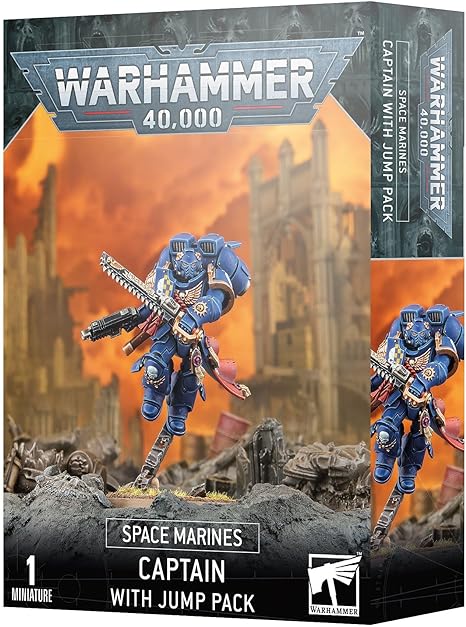 This multipart plastic kit builds one Space Marine Captain