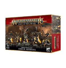 This multipart plastic kit builds 10 Orruk Ardboyz. This kit comprises 98 plastic components, and comes with 10x Citadel 32mm Round Bases. These miniatures are supplied unpainted and require assembly – we recommend using Citadel Plastic Glue and Citadel Colour paints.