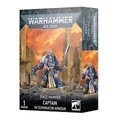 This multipart plastic kit builds one Captain in Terminator Armour