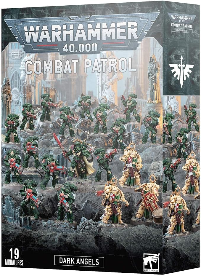 This set includes the following multipart plastic models:
- 1x Captain in Gravis Armour
- 3x Bladeguard Veterans
- 5x Hellblasters
- 10x Intercessors
- 2x Dark Angels Primaris Upgrade frames, featuring a variety of shoulder pads and other accessories for your Intercessors
- 3x Dark Angels Transfers Sheets