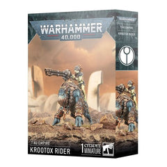 This multipart plastic kit builds one Krootox Rider. This kit comprises 43 plastic components and a Citadel 50mm Round Base. This miniature is supplied unpainted and requires assembly – we recommend using Citadel Plastic Glue and Citadel Colour paints.