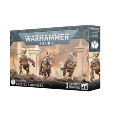 This multipart plastic kit builds three Krootox Rampagers. This kit comprises 77 plastic components and Citadel 3x 50mm Round Bases. These miniatures are supplied unpainted and require assembly – we recommend using Citadel Plastic Glue and Citadel Colour paints.