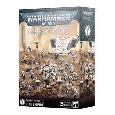 This set includes the following multipart plastic models:
- 1x Commander in Enforcer Battlesuit (can alternatively build 1x Commander in Coldstar Battlesuit)
- 1x Devilfish
- 10x Breacher Fire Warriors (can alternatively build 10x Strike Team Fire Warriors)
- 10x Pathfinders
- 7x Drone models for use as tokens, including 5x Tactical Drones, 1x Recon Drone, and 1x Support Turret
- 3x T’au Empire Infantry Decals transfer sheets
- 1x T’au Empire Vehicle Decals transfer sheet