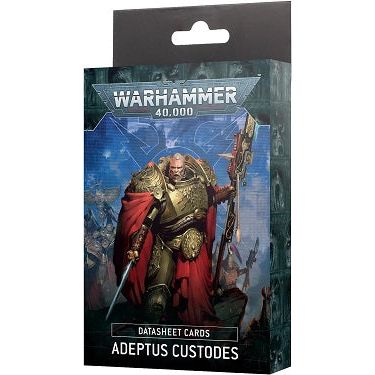 Warhammer 40k: Adeptus Custodes Datasheet Cards | Galactic Toys & Collectibles