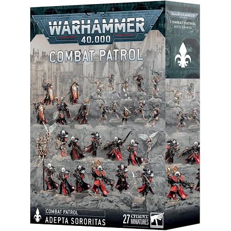 This set includes the following multipart plastic models:
- 1x Canoness
- 5x Celestian Sacresants
- 10x Battle Sisters, with 1x Incensor Cherub
- 10x Arco-Flagellants
- 2x Adepta Sororitas Transfer Sheets, each containing 290 transfers
All models come with their appropriate bases. These miniatures are supplied unpainted and require assembly – we recommend using Citadel Plastic Glue and Citadel Colour paints.