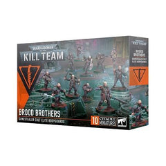 This multipart plastic kit allows you to build 10 Brood Brothers operatives. This set comprises 165 plastic components and is supplied with 10x Citadel 25mm Round Bases. These miniatures are supplied unpainted and require assembly – we recommend using Citadel Plastic Glue and Citadel Colour paints.
