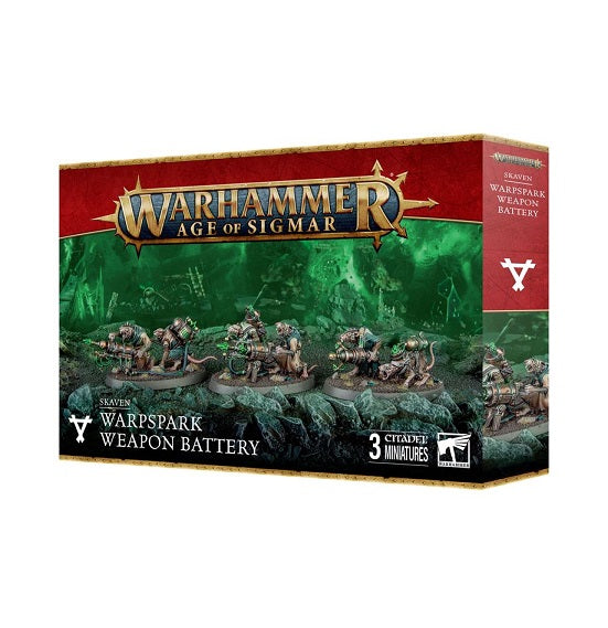 This multipart plastic kit builds three Weapon Batteries. This kit contains 63 plastic components, and 3x Citadel 60mm x 35mm Oval Bases. These miniatures are supplied unassembled and unpainted – we recommend using Citadel Plastic Glue and Citadel Colour paints.