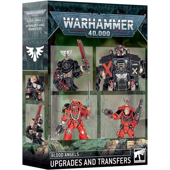 This multipart plastic upgrade set allows you to customise your Space Marine models – including infantry, Terminators, and Dreadnoughts – to give them even more Blood Angels flavour and personality. You'll find extra accessories, cosmetic details, characterful heads, and sculpted shoulder pads for a variety of armour types.
This upgrade set comprises 66 plastic components, and is designed to be assembled with a variety of other plastic Space Marine kits, which are sold separately. These components are supp
