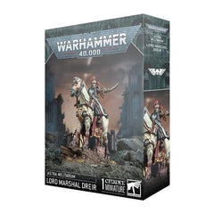 This multipart plastic kit builds 1x Lord Marshal Dreir. This kit comprises 28 plastic components and 1x Citadel 75mm by 42mm Oval Base. This miniature is unpainted and requires assembly – we recommend using Citadel Plastic Glue and Citadel Colour paints.
This product has a release date of 2/22 and will ship for 2/22 arrival.