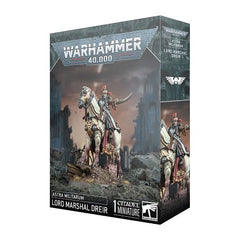 This multipart plastic kit builds 1x Lord Marshal Dreir. This kit comprises 28 plastic components and 1x Citadel 75mm by 42mm Oval Base. This miniature is unpainted and requires assembly – we recommend using Citadel Plastic Glue and Citadel Colour paints.
This product has a release date of 2/22 and will ship for 2/22 arrival.