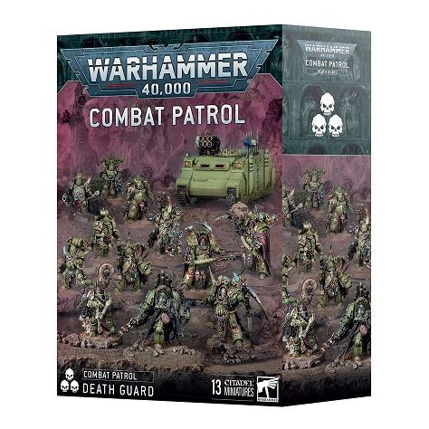 Release Date May 10th, 2025
This box contains 13 plastic miniatures. This set includes the following multipart plastic miniatures:
– 1x Lord of Virulence
– 1x Tallyman
– 1x Chaos Rhino
– 3x Deathshroud Terminators
– 7x Plague Marines
This kit comprises 338 plastic components, 1x Citadel 50mm Round Base, 4x Citadel 40mm Round Bases, and 7x Citadel 32mm Round Bases.
These miniatures require assembly and are supplied unpainted – we recommend using Citadel Plastic Glue and Citadel Colour paints.