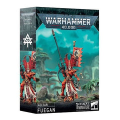 This multipart plastic kit builds Fuegan. This kit contains 18 plastic components, and 1x Citadel 40mm Round Base. This miniature is supplied unassembled and unpainted – we recommend Citadel Plastic Glue and Citadel Colour paints.