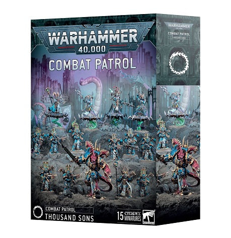 Release Date May 31, 2025
This set includes the following multipart plastic miniatures:
– 1x Daemon Prince
– 1x Tzaangor Shaman
– 3x Tzaangor Enlightened (which can alternatively be built as Tzaangor Enlightened with Fatecaster Greatbows)
– 10x Rubric Marines
This kit comprises 358 plastic components, 1x Citadel 60mm Round Bases, 4x Citadel 40mm Round Base, 10x Citadel 32mm Round Bases, and 1x Chaos Space Marines transfer sheet containing 364 high-quality waterslide transfers to decorate your miniatures.