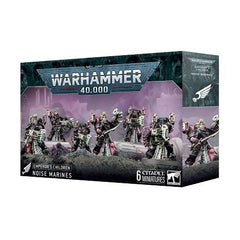 This product has a release date of 05/26/2025.
This multipart plastic kit builds six Noise Marines. This kit comprises 123 plastic components, 6x Citadel 40mm Round Bases, and 1x Emperor's Children Transfer sheet containing 150 high-quality waterslide transfers to decorate your miniatures.
These miniatures require assembly and are supplied unpainted – we recommend using Citadel Plastic Glue and Citadel Colour paints.