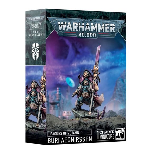 This multipart plastic kit builds Buri Aegnirssen. This kit comprises 13 plastic components, and 1x Citadel 40mm Round Base. This miniature requires assembly and is supplied unpainted – we recommend using Citadel Plastic Glue and Citadel Colour paints.