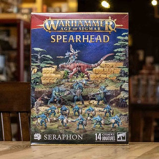 This set includes the following multipart plastic models:
– 1x Saurus Oldblood on Carnosaur (which can alteratively be built as a Saurus Scar-Veteran on Carnosaur, or a Skink Oracle on Troglodon with a Saurus Oldblood on foot)
– 3x Kroxigor (which can alternatively be built as Kroxigor Warspawned)
– 10x Saurus Warriors
All models are supplied with their appropriate bases.
These miniatures are supplied unpainted and require assembly – we recommend using Citadel Plastic Glue and Citadel Colour paints.
