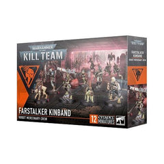 This multipart plastic kit builds 10 Kroot mercenaries and 2 Kroot Hounds. This kit contains 142 plastic components, and comes with 10x Citadel 28.5mm Round Bases, a sheet of 39 double-sided Farstalker Kinband tokens, 1x Citadel 28mm Round Base, and 1x Citadel 32mm Round Base.
These miniatures are supplied unpainted and require assembly – we recommend using Citadel Plastic Glue and Citadel Colour paints.