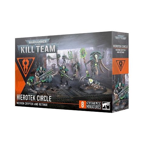 This multipart plastic kit builds eight Necrons. This kit contains 125 plastic components, a sheet of 38 double-sided Hierotek Circle tokens, 1x Citadel 50mm Round Base, 2x Citadel 25mm Round Bases, and 5x Citadel 32mm Round Bases.
These miniatures are supplied unpainted and require assembly – we recommend using Citadel Plastic Glue and Citadel Colour paints.